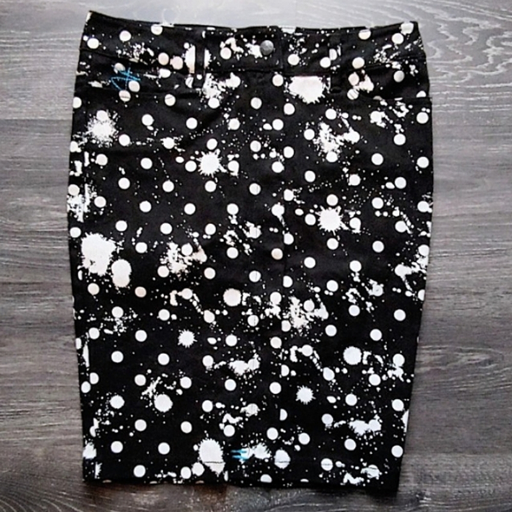 Vintage Lip Service polka splat/splatz skirt.